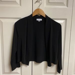 Calvin Klein Cropped Open-front Cardigan